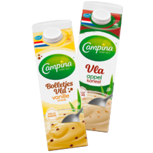 Campina bolletjes, appel kaneel of rum rozijnen vla